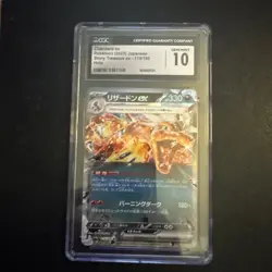 Charizard ex RR 115/190 Shiny Treasure ex CGC 10 Gem Mint 2023 Pokemon - Image 1