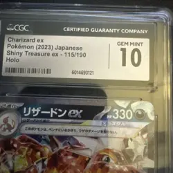 Charizard ex RR 115/190 Shiny Treasure ex CGC 10 Gem Mint 2023 Pokemon - Image 3