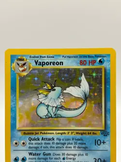Pokemon TCG Jungle Unlimited - Vaporeon 12/64 Rare Holo Moderately Played - Image 2