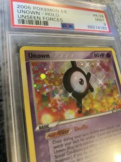 Pokemon Psa 9 Unown (K) Holo K/28 Unseen Forces 2005 - Image 2