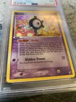 Pokemon Psa 9 Unown (K) Holo K/28 Unseen Forces 2005 - Image 3