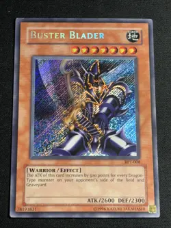 Buster Blader BPT-008 Yu-Gi-Oh Secret Rare Card Lightly Played LP - Image 1