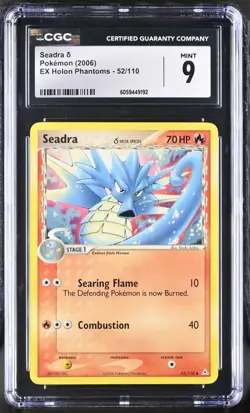 CGC 9 Seadra Delta 52/110 EX Holon Phantoms 2006 Pokemon Card - Image 1