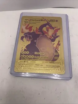 Charizard VMAX Fan Art Gold Rare Card #SV107/SV122 - Pokemon Custom Art - Image 3