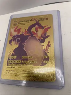 Charizard VMAX Fan Art Gold Rare Card #SV107/SV122 - Pokemon Custom Art - Image 4