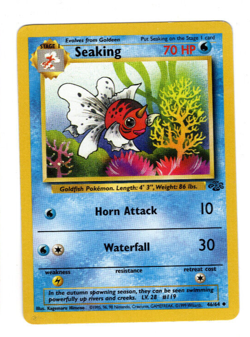 Seaking 46/64 Common Jungle Set Pokemon Card - Image 1