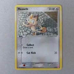 Meowth 4/12 Plusle & Minum Trainer Kit Collectible Nintendo Pokemon Card - Image 1