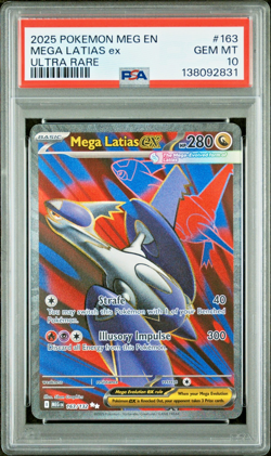 Pokemon TCG Mega Latias Full Art Ultra Rare Card 163/132 Mega Evolution PSA 10 - Image 1