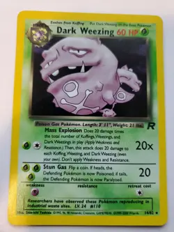 Dark Weezing Team Rocket Set Holo Pokemon Card NM - Image 1