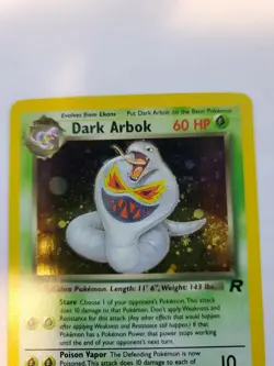 Dark Arbok Team Rocket Holo Base Pokemon Card WOTC NM + - Image 4