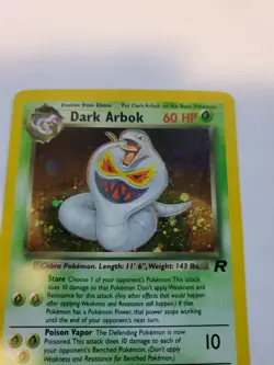 Dark Arbok Team Rocket Holo Base Pokemon Card WOTC NM + - Image 5