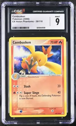 CGC 9 Combusken 39/110 EX Holon Phantoms 2006 Pokemon Card - Image 1