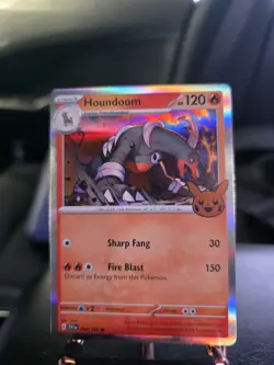 Pokemon TCG Houndoom Stamped Holo Card 034/198 Trick or Trade 2023 - Image 2