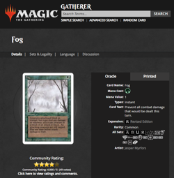 1994 MtG Magic the Gathering Revised Fog Green PSA 9 Mint *Only 9 Graded Higher* - Image 4