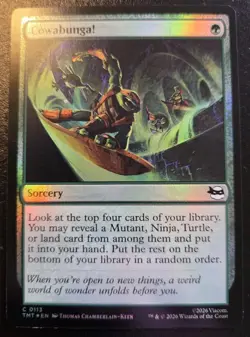 Cowabunga! 0113 Foil Common Teenage Mutant Ninja Turtles Magic: The Gathering - Image 1