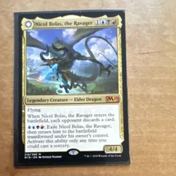 Magic: The Gathering Nicol Bolas, the Ravager Core Set 2019 Mythic Legendary 4/4 - Image 1