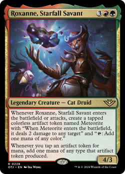 Roxanne, Starfall Savant [Outlaws of Thunder Junction] Foil Near Mint - Image 1