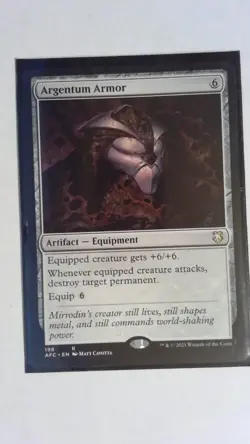 Argentum Armor Adventures in the Forgotten Realms Commander AFC 198 Rare MTG - Image 1