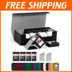 Versatile Leather Card Storage Box for Magic: The Gathering - Large & Durable - Image 1