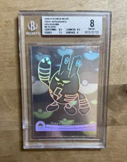 Pokemon Topps Elekid Movie 2000 First Appearance Holo #4 BGS 8 NM-MT - Image 1