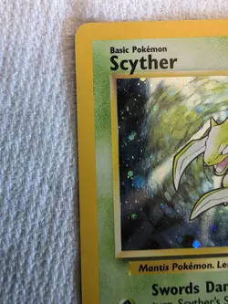 Pokemon TCG Scyther Base Set 2 17/130 Holo Rare Basic 70 HP English 2000 - Image 4