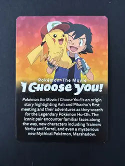 Pokemon The Movie I Choose You Pokemon Card - Image 4