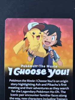 Pokemon The Movie I Choose You Pokemon Card - Image 5