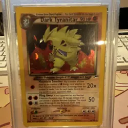 Pokemon Neo Destiny Dark Tyranitar 11/105 Holo Rare PSA 6 2002 Unlimited - Image 2