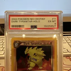Pokemon Neo Destiny Dark Tyranitar 11/105 Holo Rare PSA 6 2002 Unlimited - Image 3