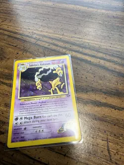 Pokemon Sabrina's Alakazam 16/132 Gym Challenge Holo Rare 80 HP Stage 2 Unlimit… - Image 1