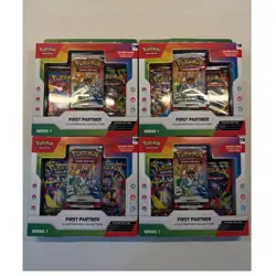 Pokemon First Partner Illustration Collection Series 1 4 boxes - Image 1