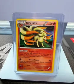 Pokemon Ninetales Dragons Exalted 19/124 Holo Rare Stage 1 90 HP Hexed Flame - Image 1