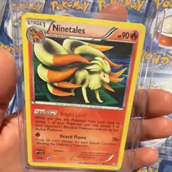 Pokemon Ninetales Dragons Exalted 19/124 Holo Rare Stage 1 90 HP Hexed Flame - Image 2