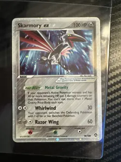 Pokemon Skarmory ex 98/108 100HP Holo Ultra Rare EX Power Keepers Basic 2007 - Image 1
