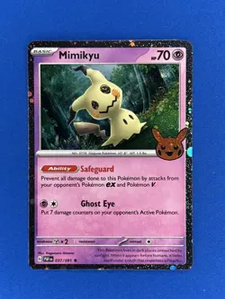 Pokemon Trick or Trade - Mimikyu 037/091 Cosmos Holo Rare - Image 1