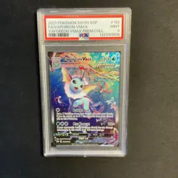 Vaporeon VMAX SWSH182 PSA 9 Black Star Promo Card 2021! - Image 5