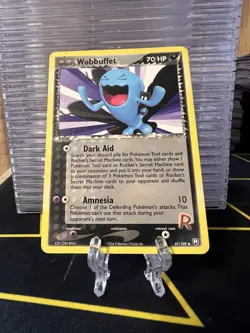 Pokemon TCG Rocket’s Wobbuffet 47/109 Team Rocket Returns Uncommon Non Holo - Image 1