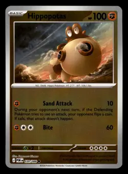 Hippopotas 039/088 ME03 Perfect Order Pokemon Reverse Holo Near Mint - Image 1