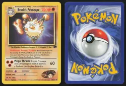 Brock's Primeape 35/132 Unlimited Uncommon Gym Challenge Pokemon English LP - Image 3