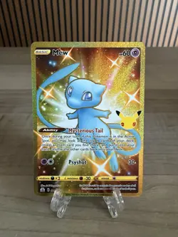 Pokemon Mew 025/025 Celebrations Classic Collection Secret Rare Full Art Holo - Image 1