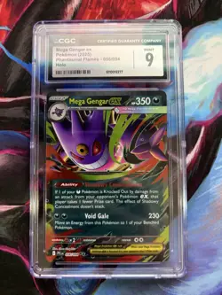 Mega Gengar EX 056/094 CGC 9 - 2025 Pokemon Phantasmal Flames IR - Image 1