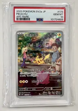 Pokemon 2023 SV2a JP Art Rare PSA 10 Pikachu #173 PSA 10 - Image 1