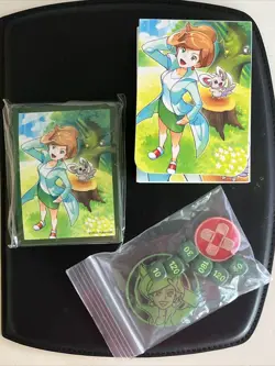 Pokemon Professor Juniper Sleeves, Deck Box, sleeves, coin,dice, damage counters - Image 1