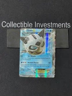 Pokemon Glalie EX 34/162 XY Breakthrough LP Miscut Error - Image 1