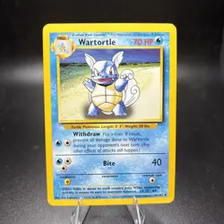 Pokemon TCG: Wartortle 42/102 Uncommon Base Set Unlimited 1999 WOTC MP -j - Image 1