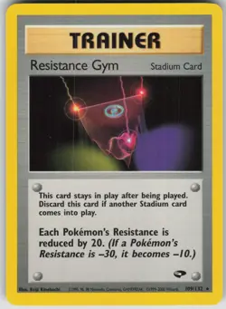 Pokemon TCG Resistance Gym Rare Gym Challenge 109/132 - Image 1