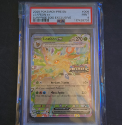 Pokemon Leafeon EX 006/131 Promo Full Art Holo Stage 1 270 HP PSA 9 - Image 1
