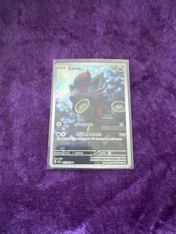 Pokemon TCG Zorua 075/064 Shrouded Fable Illustration Rare Holo - Image 1