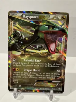 Rayquaza EX 85/124 Dragons Exalted Holo Pokemon - Image 1
