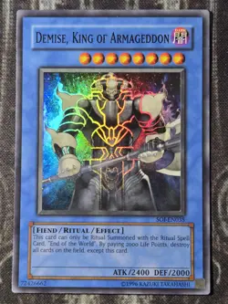DEMISE, KING OF ARMAGEDDON - Super Rare NM Near Mint Unlimited SOI-EN035 - Image 1